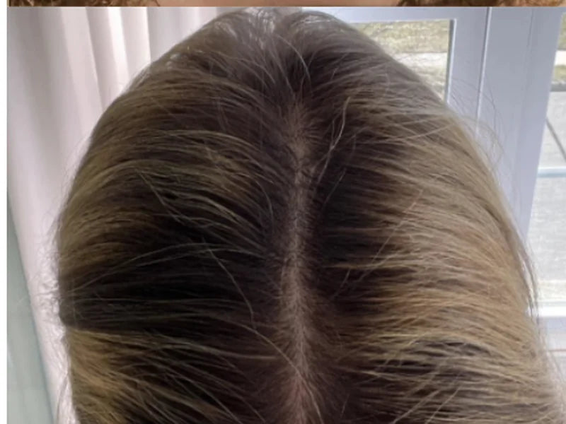 Customer-supplied photograph of the parting, top view, after
